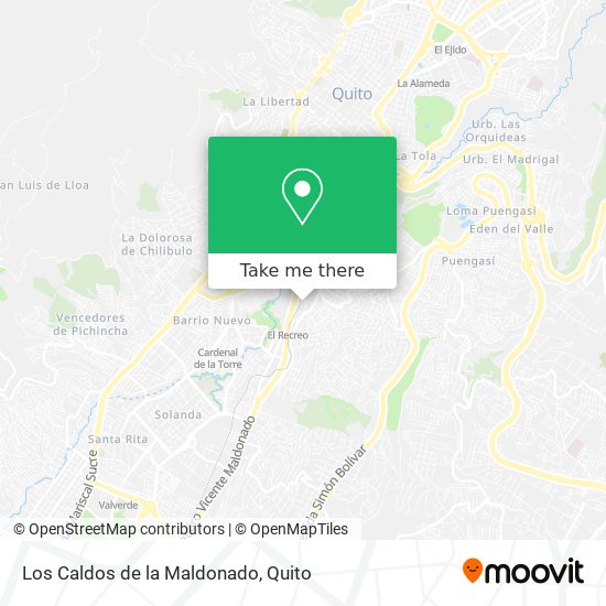 Los Caldos de la Maldonado map