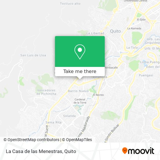 Mapa de La Casa de las Menestras