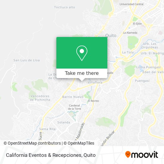 California Eventos & Recepciones map
