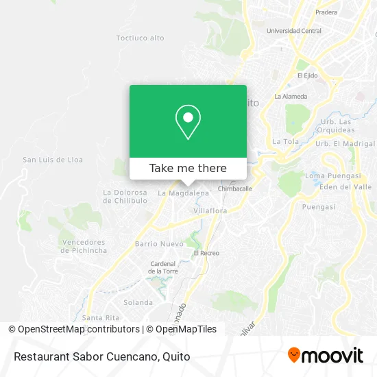 Restaurant Sabor Cuencano map