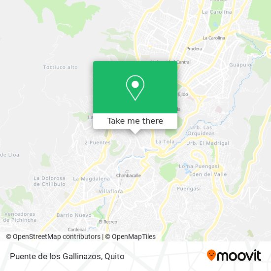 Mapa de Puente de los Gallinazos