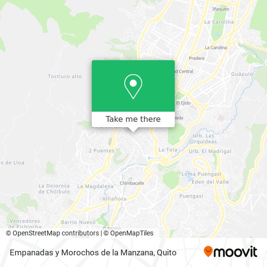 Empanadas y Morochos de la Manzana map