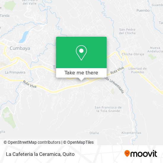 Mapa de La Cafeteria la Ceramica