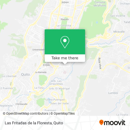Las Fritadas de la Floresta map