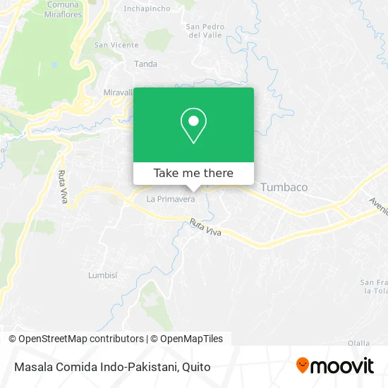 Masala Comida Indo-Pakistani map