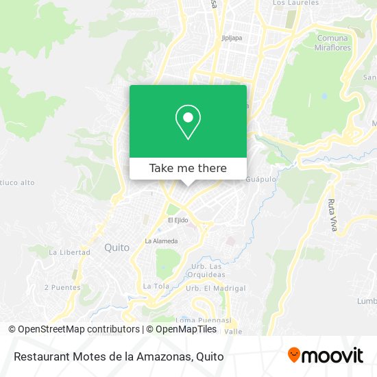 Restaurant Motes de la Amazonas map