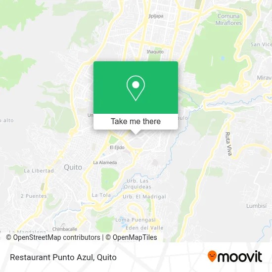 Restaurant Punto Azul map