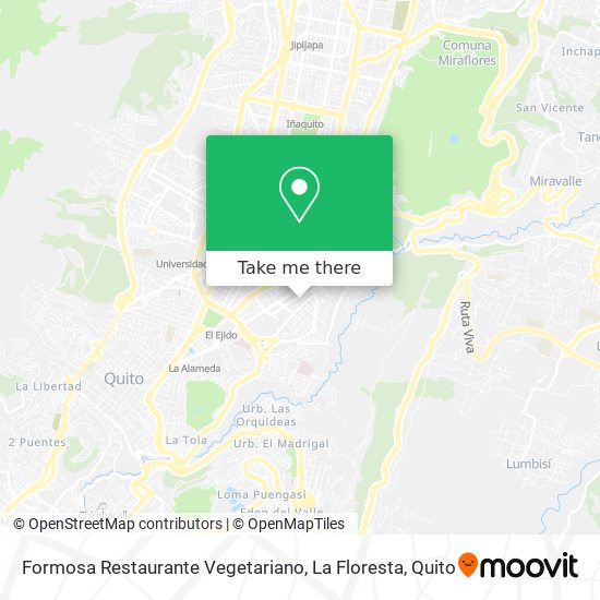 Formosa Restaurante Vegetariano, La Floresta map