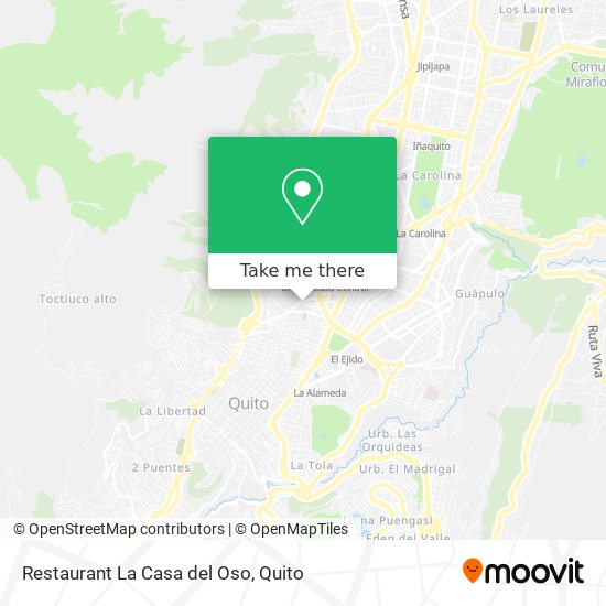 Restaurant La Casa del Oso map