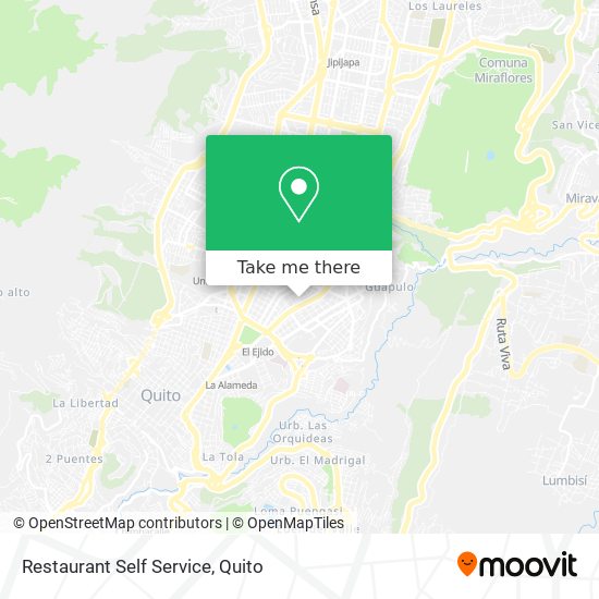 Mapa de Restaurant Self Service