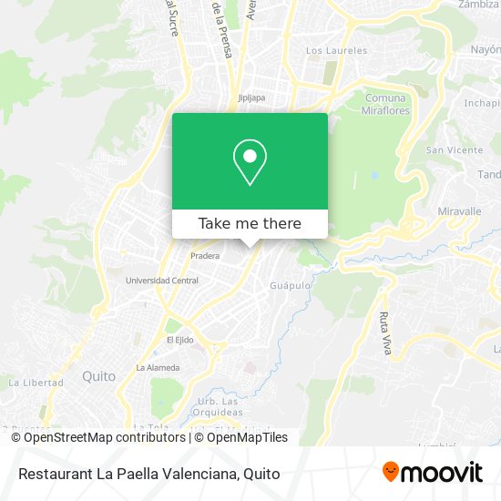 Restaurant La Paella Valenciana map
