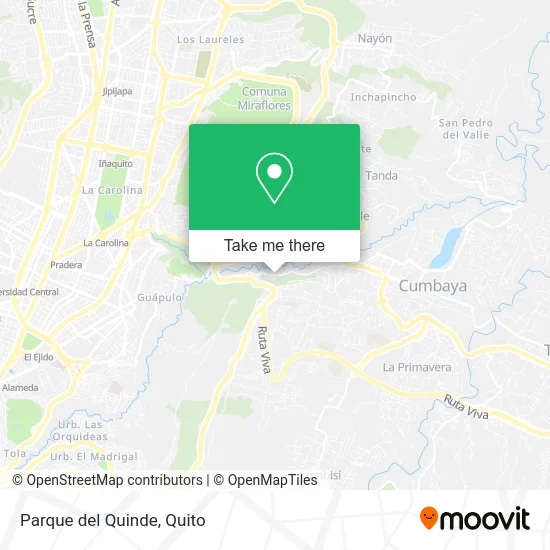 Parque del Quinde map