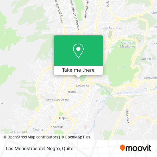 Mapa de Las Menestras del Negro
