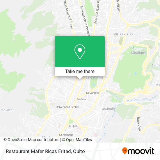 Restaurant Mafer Ricas Fritad map