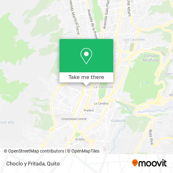 Mapa de Choclo y Fritada