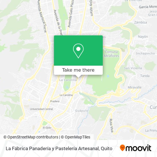 La Fábrica Panadería y Pastelería Artesanal map