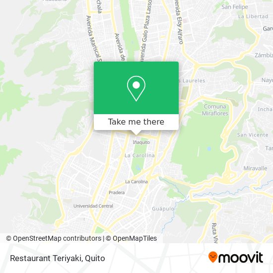 Restaurant Teriyaki map