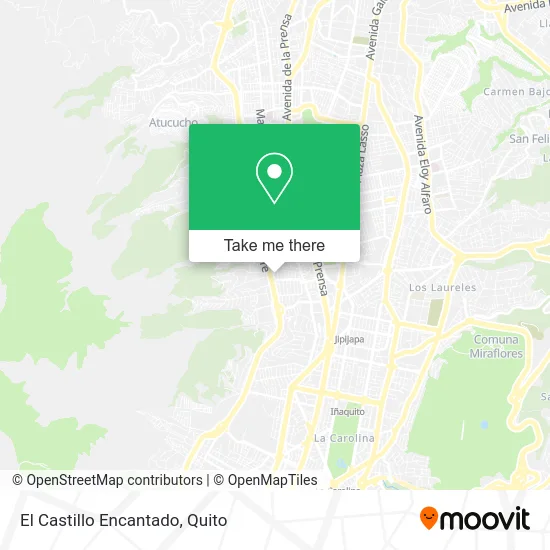 El Castillo Encantado map