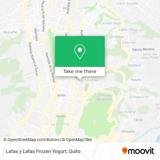 Lafas y Lafas Frozen Yogurt map