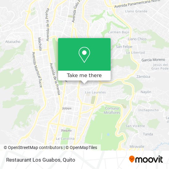 Mapa de Restaurant Los Guabos