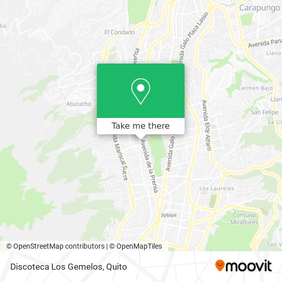 Mapa de Discoteca Los Gemelos