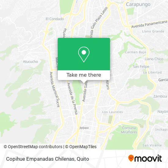 Copihue Empanadas Chilenas map