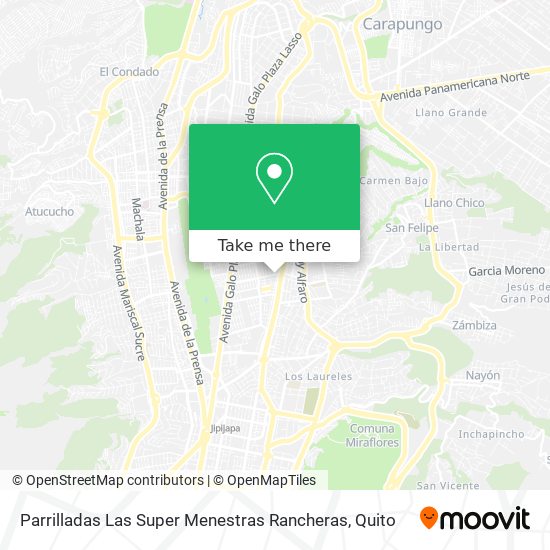 Parrilladas Las Super Menestras Rancheras map