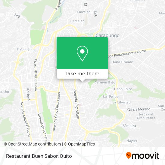 Mapa de Restaurant Buen Sabor