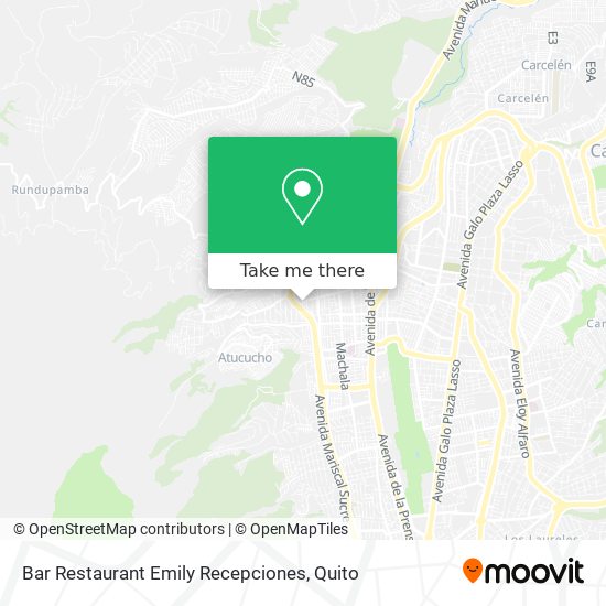 Bar Restaurant Emily Recepciones map