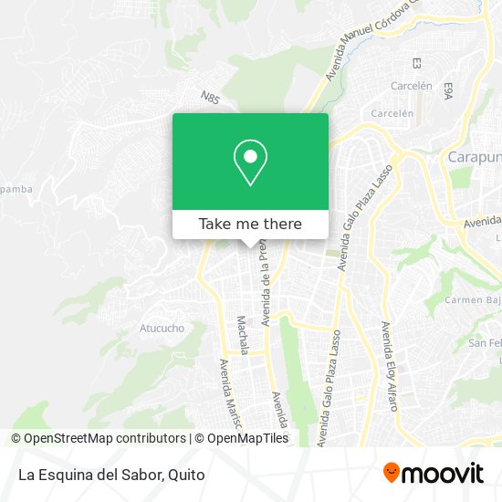 La Esquina del Sabor map