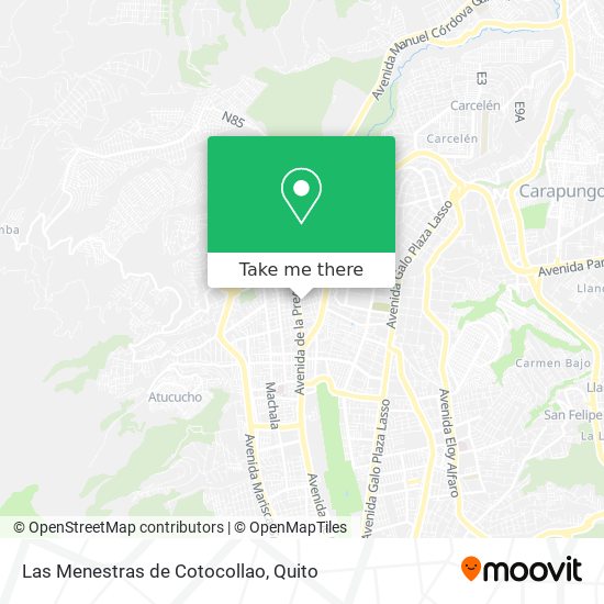 Las Menestras de Cotocollao map