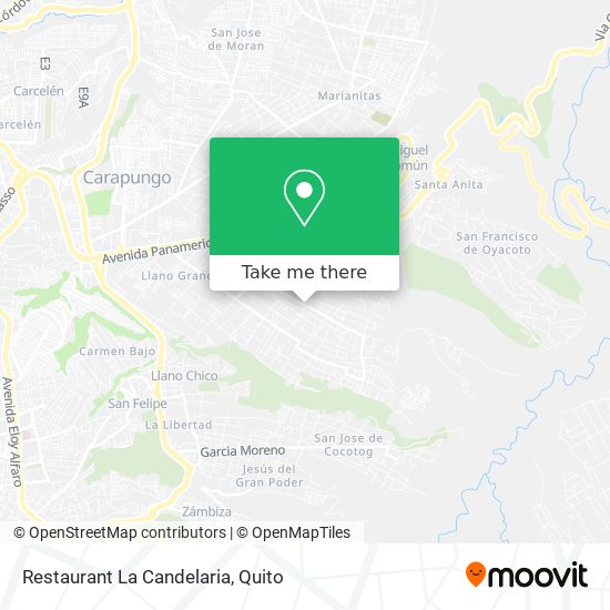 Mapa de Restaurant La Candelaria