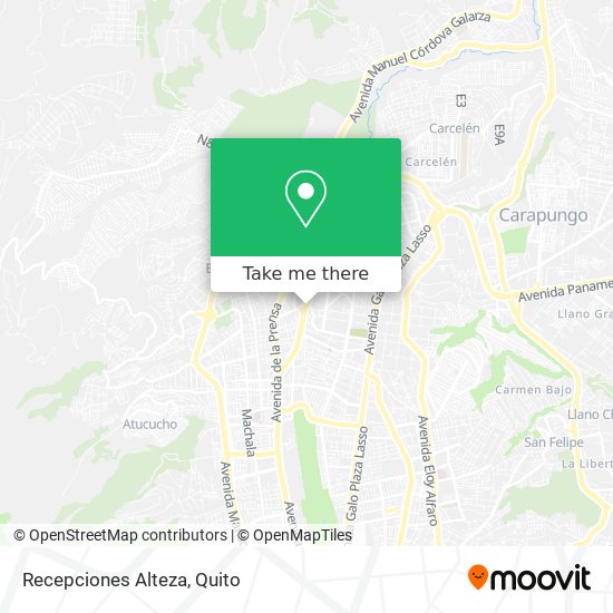 Mapa de Recepciones Alteza