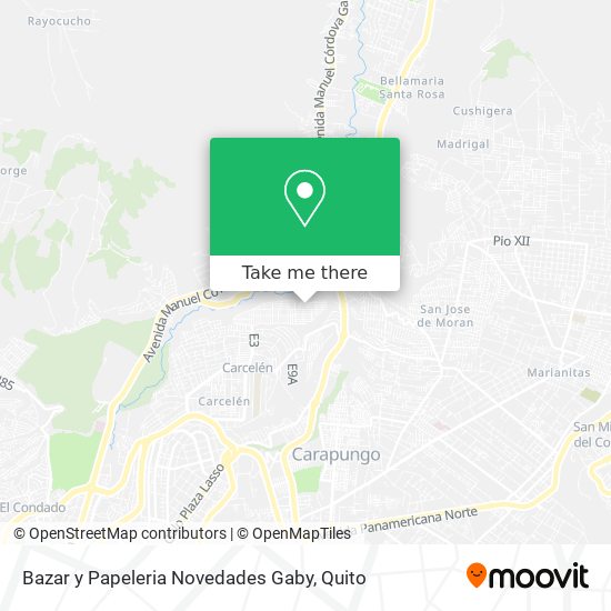 Mapa de Bazar y Papeleria Novedades Gaby
