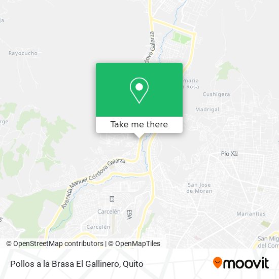 Mapa de Pollos a la Brasa El Gallinero