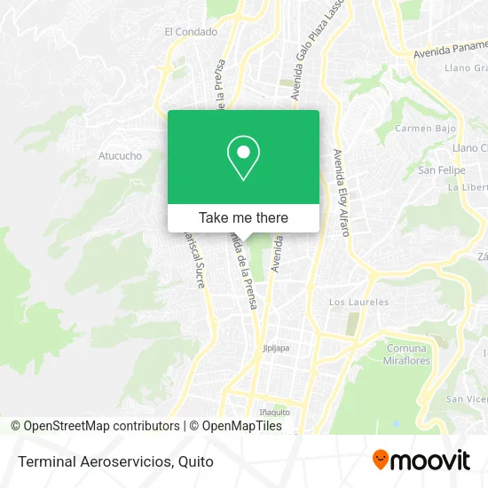 Terminal Aeroservicios map