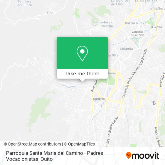 Mapa de Parroquia Santa Maria del Camino - Padres Vocacionistas