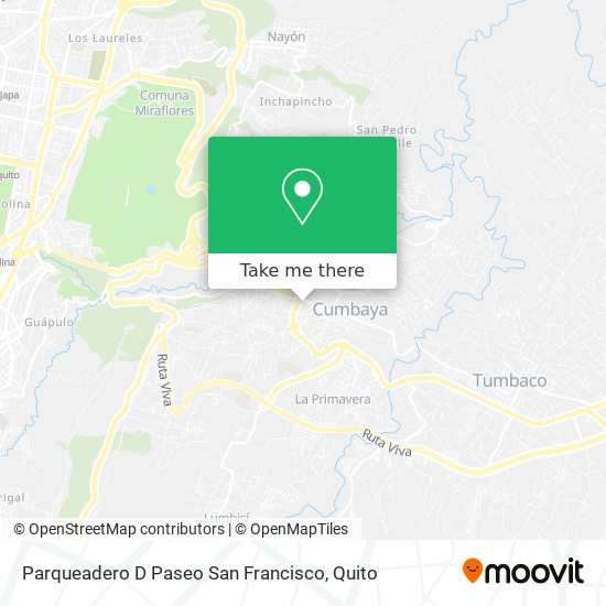 Mapa de Parqueadero D Paseo San Francisco