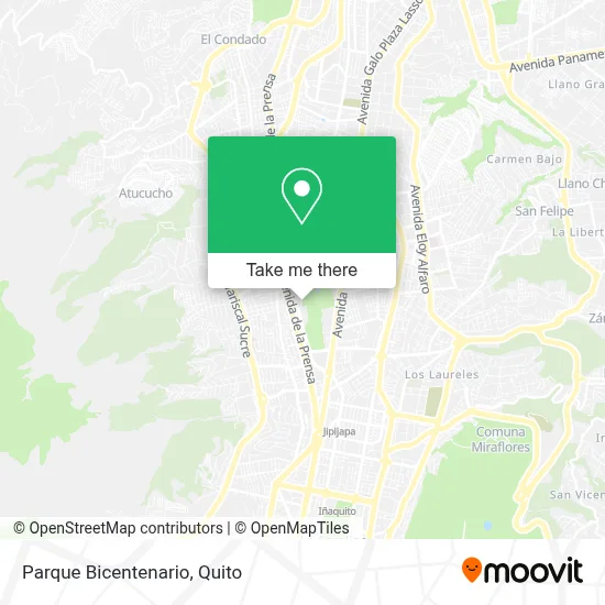 Parque Bicentenario map