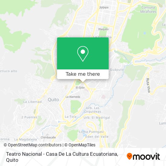 Mapa de Teatro Nacional - Casa De La Cultura Ecuatoriana