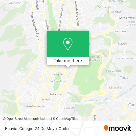 Ecovía: Colegio 24 De Mayo map