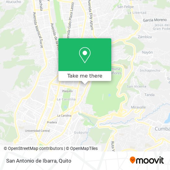 Mapa de San Antonio de Ibarra