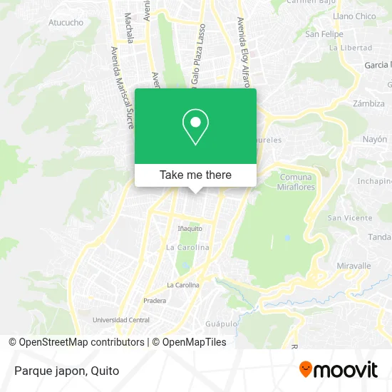Parque japon map