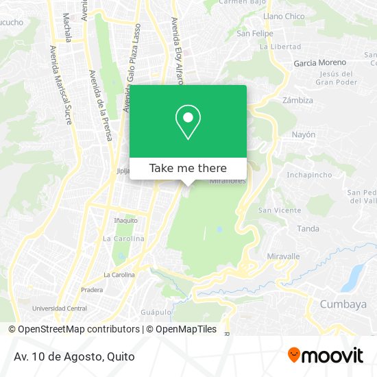 Mapa de Av. 10 de Agosto