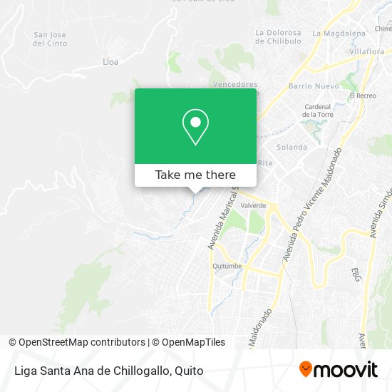 Liga Santa Ana de Chillogallo map