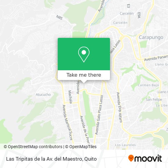 Mapa de Las Tripitas de la Av. del Maestro