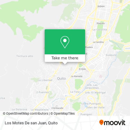 Los Motes De san Juan map