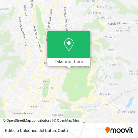 Edificio balcones del batan map