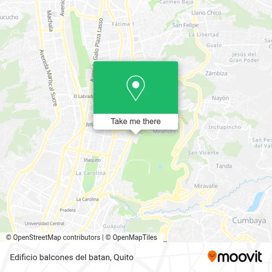 Edificio balcones del batan map