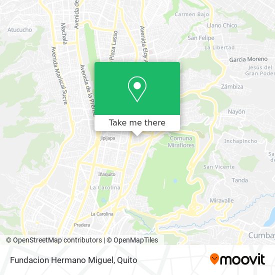 Fundacion Hermano Miguel map